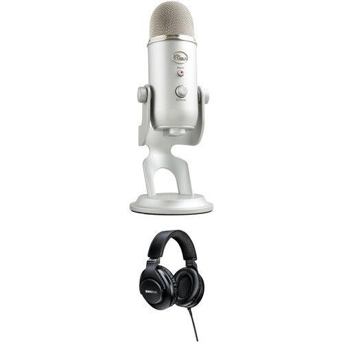 Kit de Podcast c/ mic Blue Yeti USB e Fone de ouvido Shure SRH440A - RKV IMPORTS