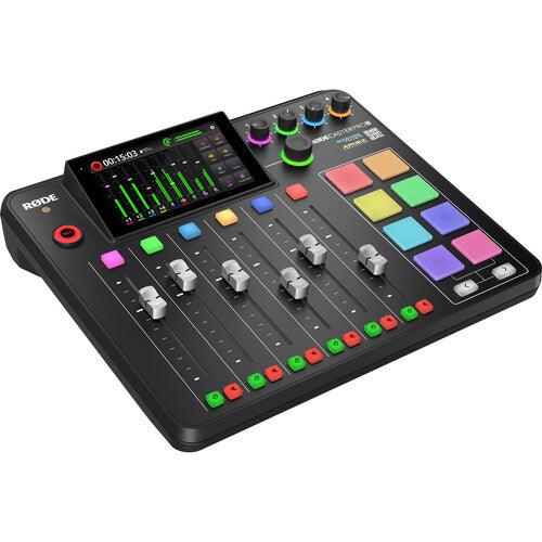 Kit de Podcast c/ interface RODE RODECaster Pro II, 2 PodMics e 2 Suportes de mesa - RKV IMPORTS