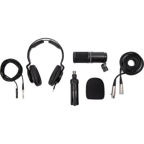 Kit de Podcast c/ interface Zoom PodTrak P4, 2 mic Zoom ZDM-1, 2 Fones de ouvidos Zoom ZHP-1 e mais - RKV IMPORTS